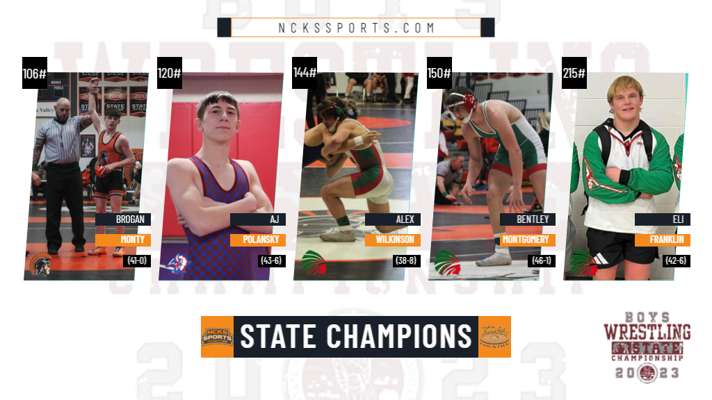 Five Area Wrestlers Claim 3-2-1A State Championships